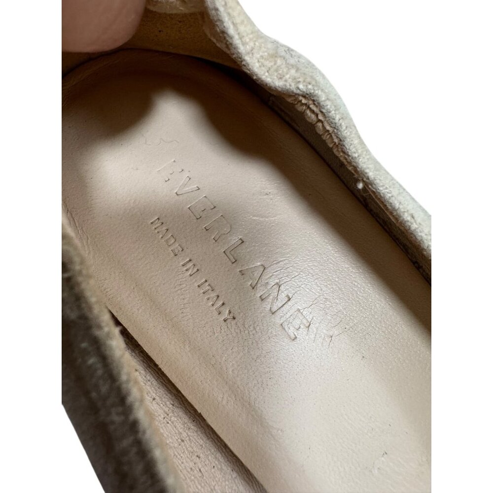 Everlane day heel suede light tan preppy money‎ 90s sz 8 - Picture 2 of 6